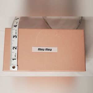MIU MIU - sunglasses box and velvet pouch